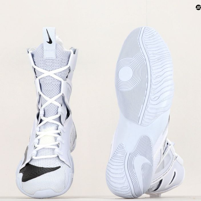 Nike Hyperko 2 bianco/nero/grigio calcio scarpe da boxe 12