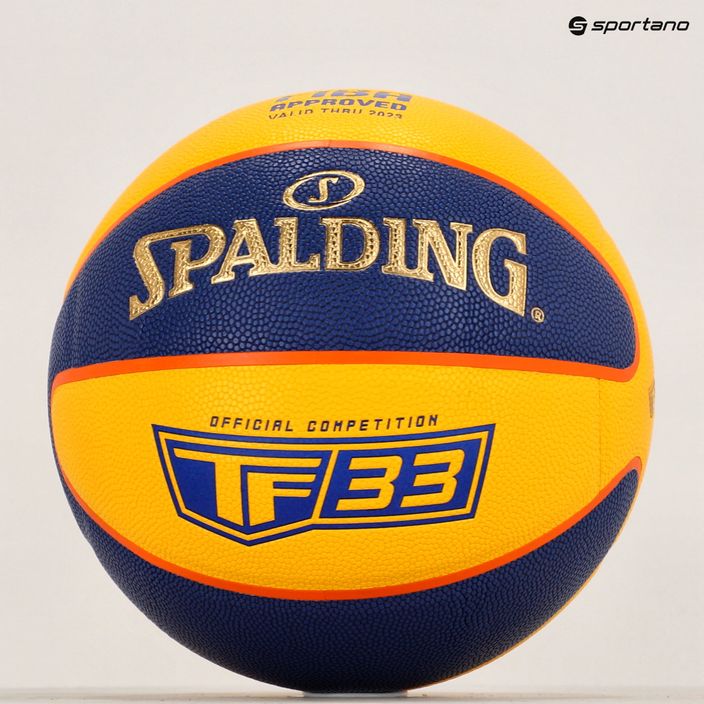 Spalding TF-33 Gold basket giallo/blu misura 6 5