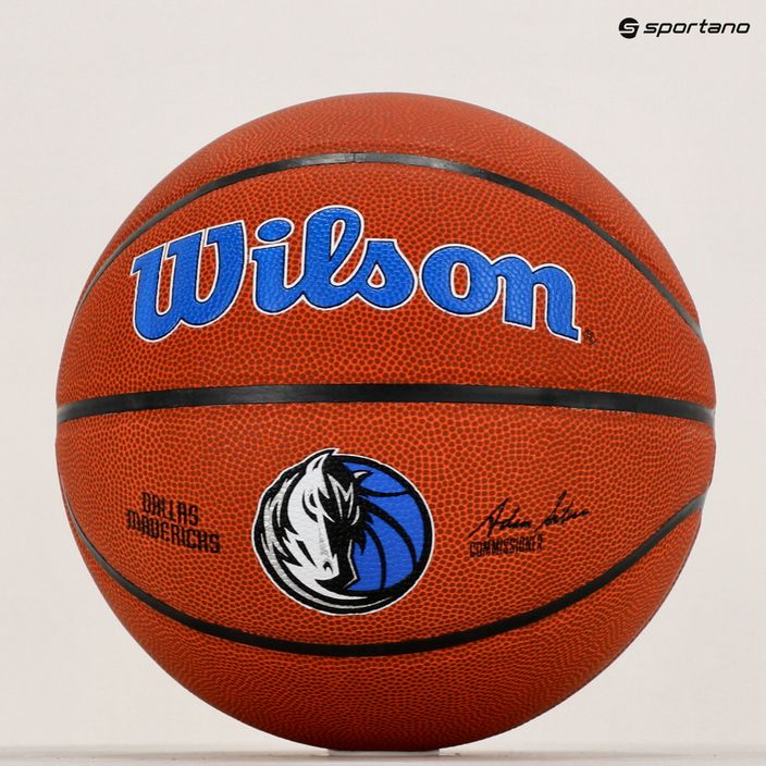 Wilson NBA Team Alliance Dallas Mavericks marrone basket dimensioni 7 6