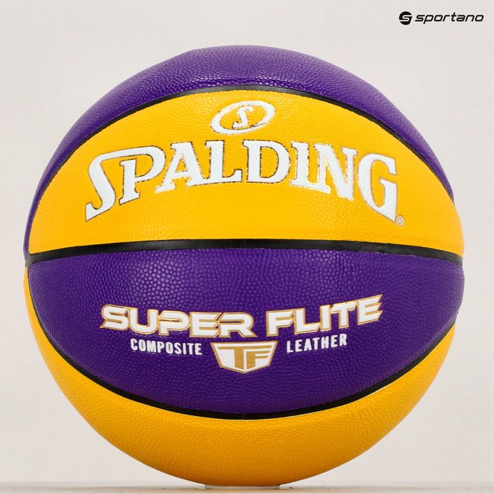 Spalding Super Flite basket viola/giallo taglia 7 5