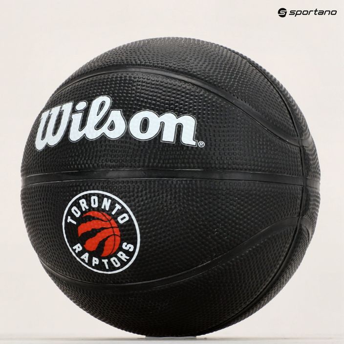 Pallone da basket Wilson NBA Tribute Mini Toronto Raptors bambino nero taglia 3 9