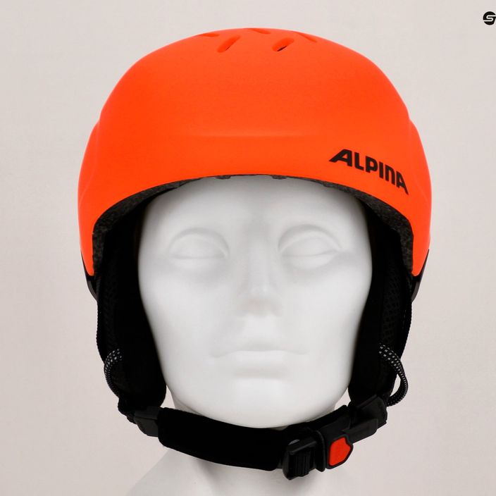 Casco da sci Alpina Pizi per bambini neon/arancio opaco 14