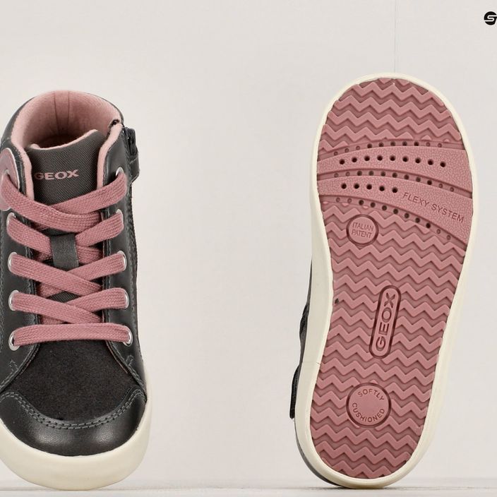 Geox Kilwi scarpe da bambino grigio scuro/rosa scuro 16