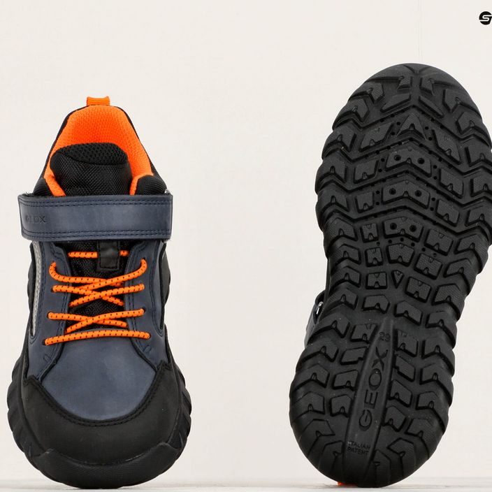 Geox Simbyos Abx junior, scarpe blu/marino/arancione 8