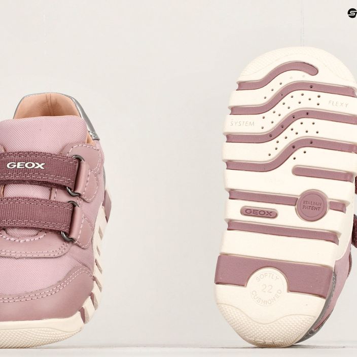 Geox Iupidoo scarpe da bambino rosa antico/argento scuro 14
