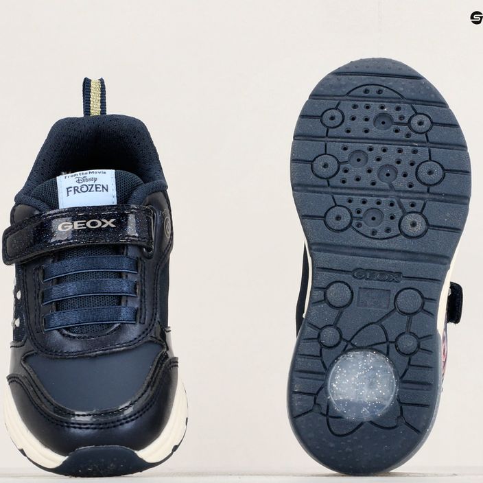 Geox Spaceclub junior, scarpe da ginnastica blu scuro/platino 15