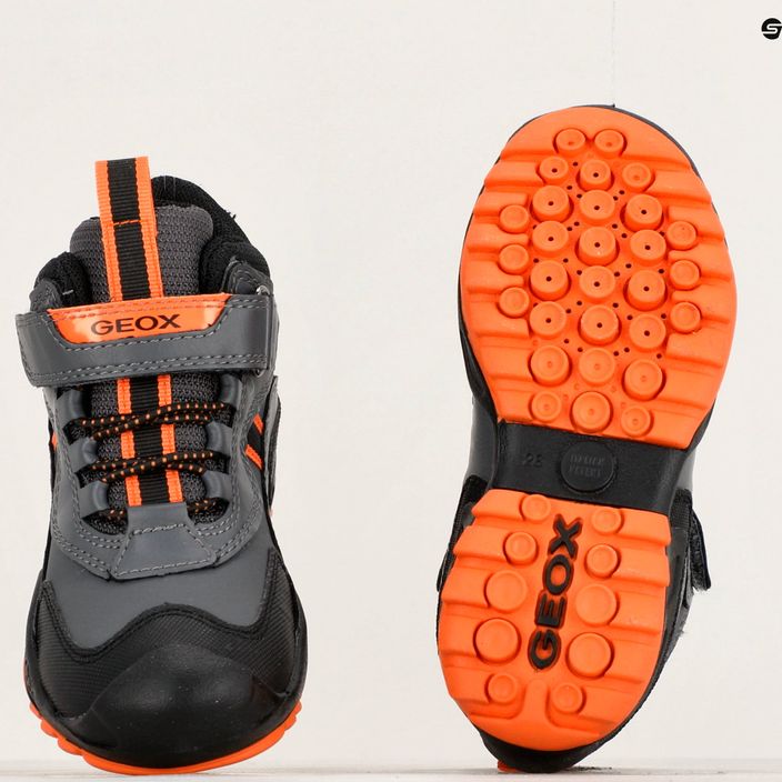 Geox New Savage Abx junior scarpe grigio scuro/arancio 15