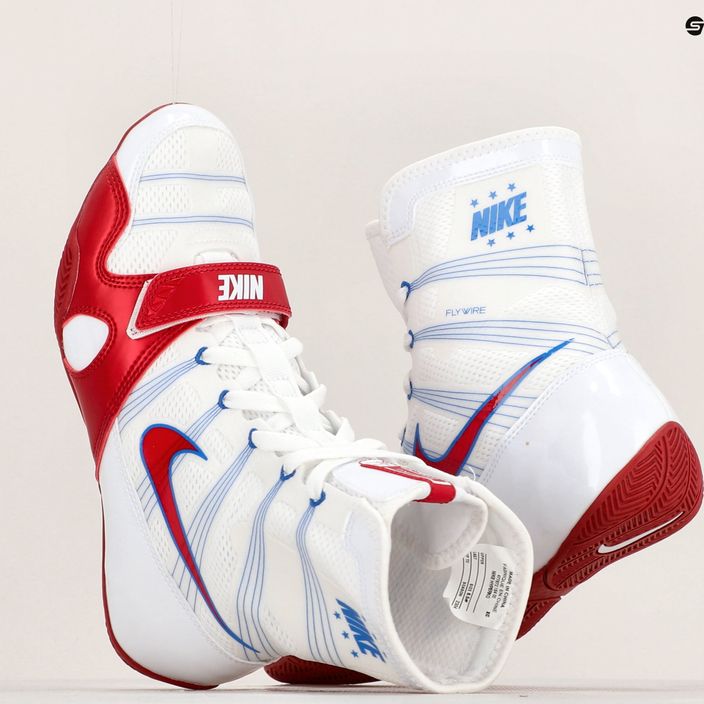 Scarpe da boxe Nike Hyperko MP bianco/varsity red 8