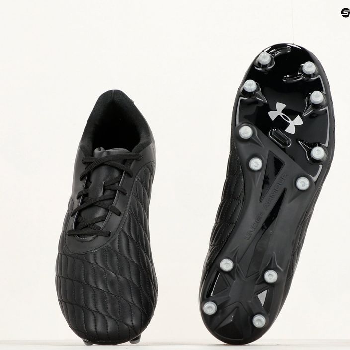 Under Armour Magnetico Select 3.0 FG scarpe da calcio nero/argento metallico 8