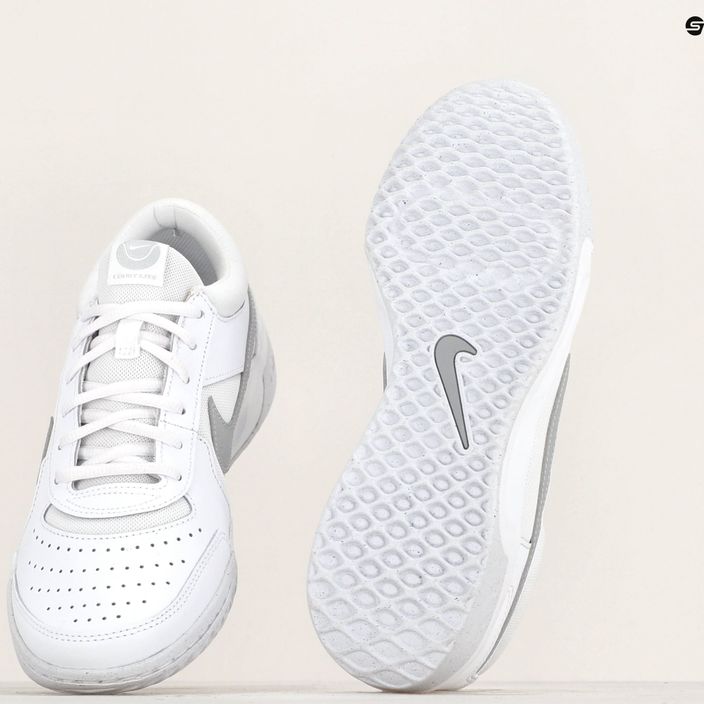 Scarpe da tennis da donna Nike Air Zoom Court Lite 3 bianco/argento metallico 8