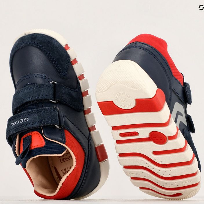 Geox Iupidoo, scarpe da bambino rosso/marino 15