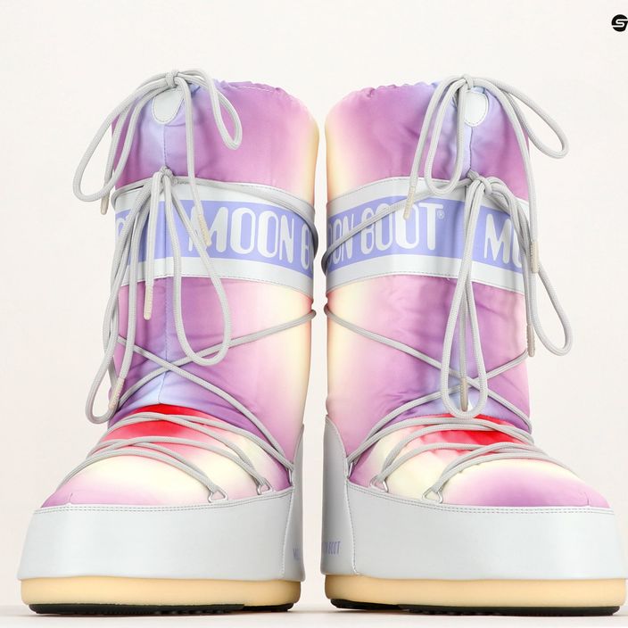 Donna Moon Boot Icon Tie Dye stivali da neve grigio ghiacciaio 13
