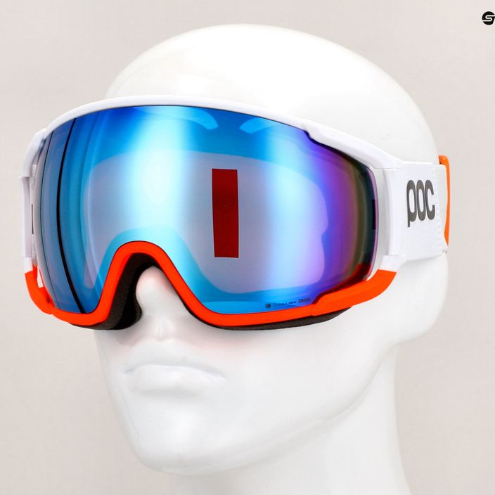 POC Zonula Race idrogeno bianco/arancio rosa/parzialmente blu occhiali da sci 6