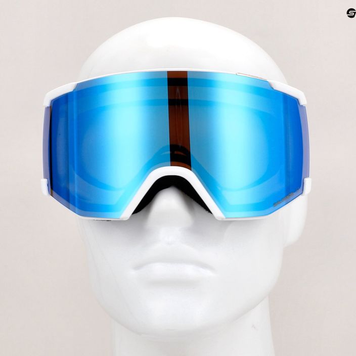 Salomon S/View occhiali da sci bianco/blu medio 3