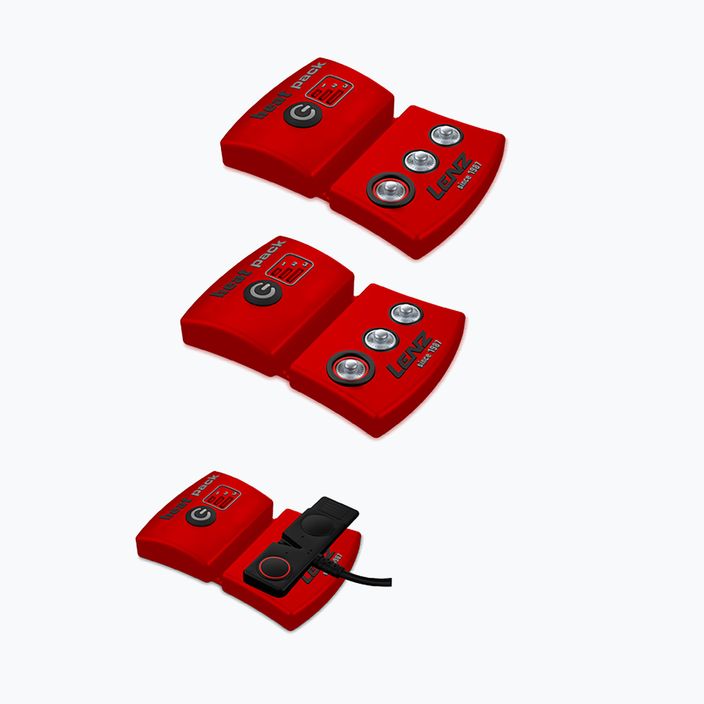 Guanto Lenz Heat Pack Batteria (USB) nero/rosso 2