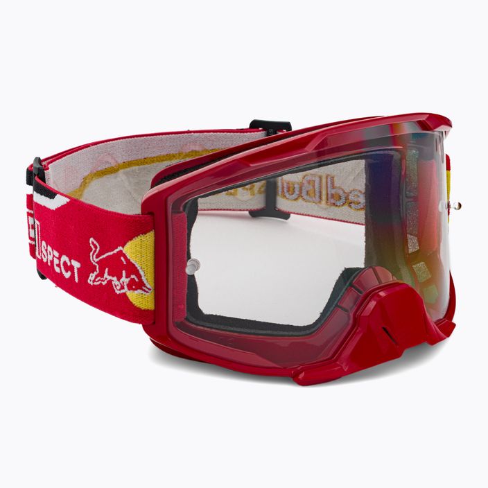 Occhiali da ciclismo Red Bull SPECT Strive rosso/rosso/nero/chiaro lucido