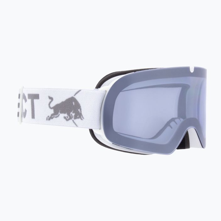 Occhiali da sci Red Bull SPECT Soar opaco bianco/bianco/fumo/argento a specchio