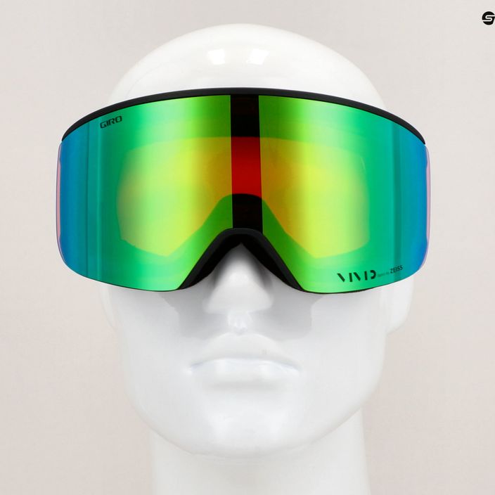 Occhiali da sci Giro Axis nero wordmark/emerald/infrared 11