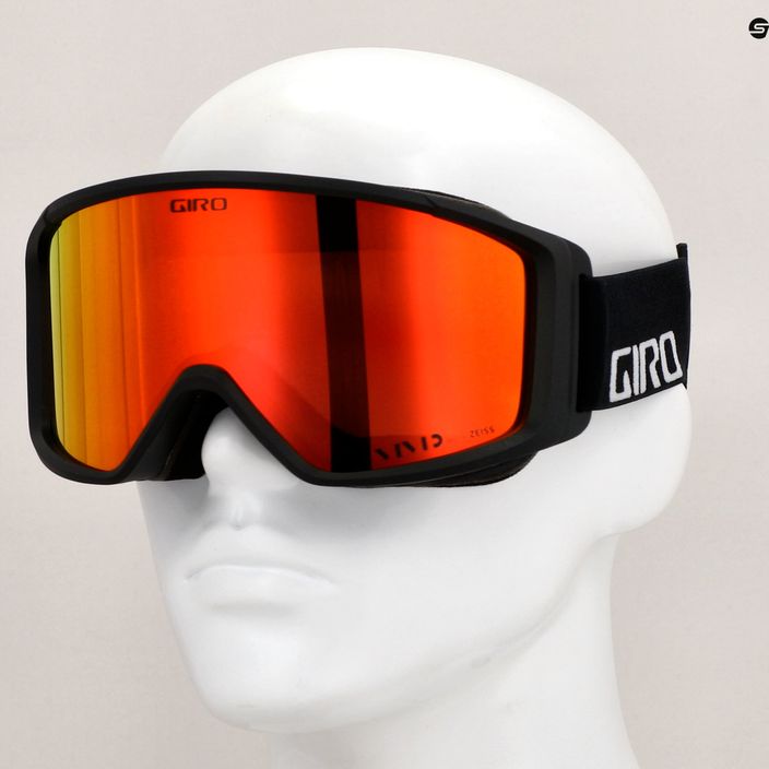 Giro Index 2.0 nero wordmark/vivid ember occhiali da sci 7