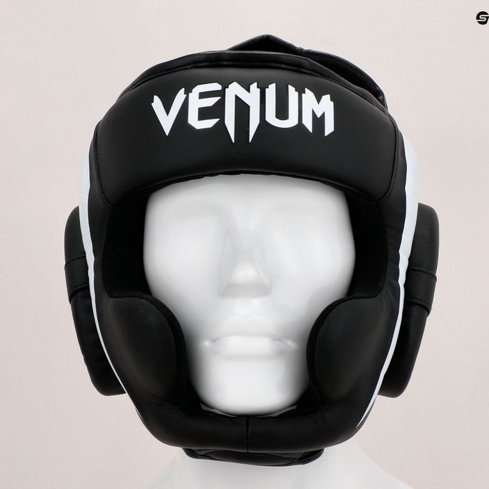 Casco da boxe Venum Elite nero/bianco 6