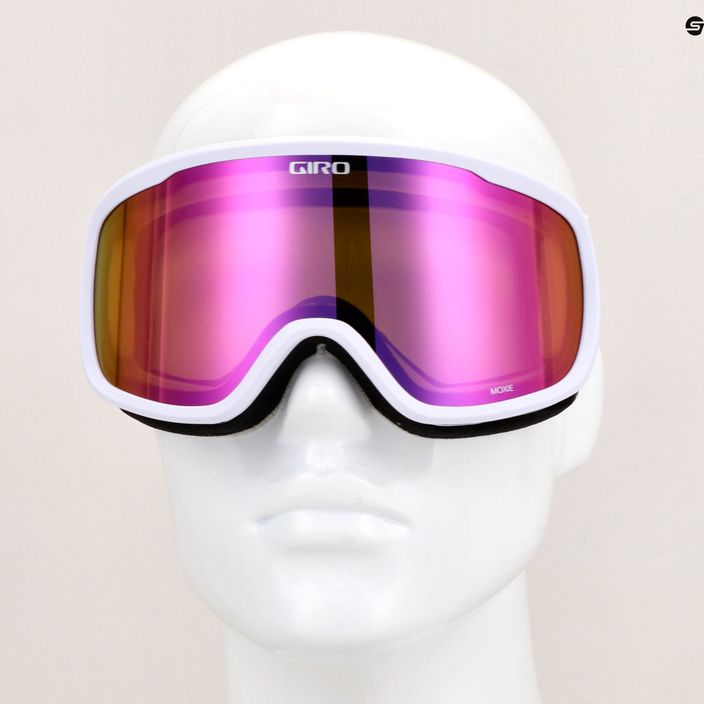 Occhiali da sci da donna Giro Moxie white core light/ambra pink/yellow 7