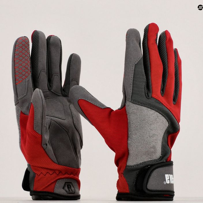 Rapala Perf Gloves guanti da pesca grigio/rosso 9