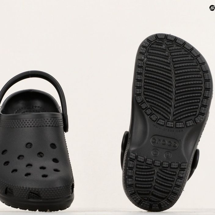 Crocs Classic Clog T nero infradito per bambini 11