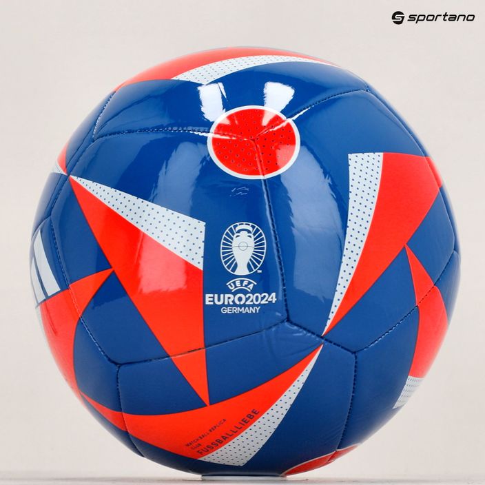 adidas Fussballiebe Club calcio bagliore blu / rosso solare / bianco numero 4 6
