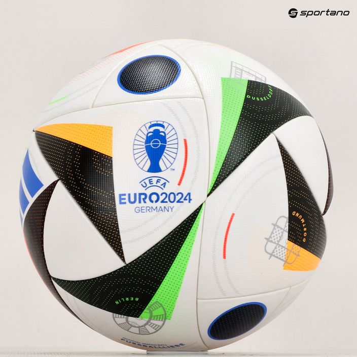 Adidas Fussballliebe concorrenza Euro 2024 bianco / nero / blu bagliore dimensioni 4 calcio 5