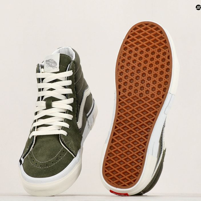 Scarpe Vans SK8-Hi Reconstruct oliva camo 10