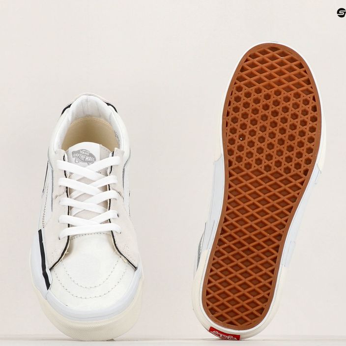 Vans SK8-Low Reconstruct scarpe bianco vero 10