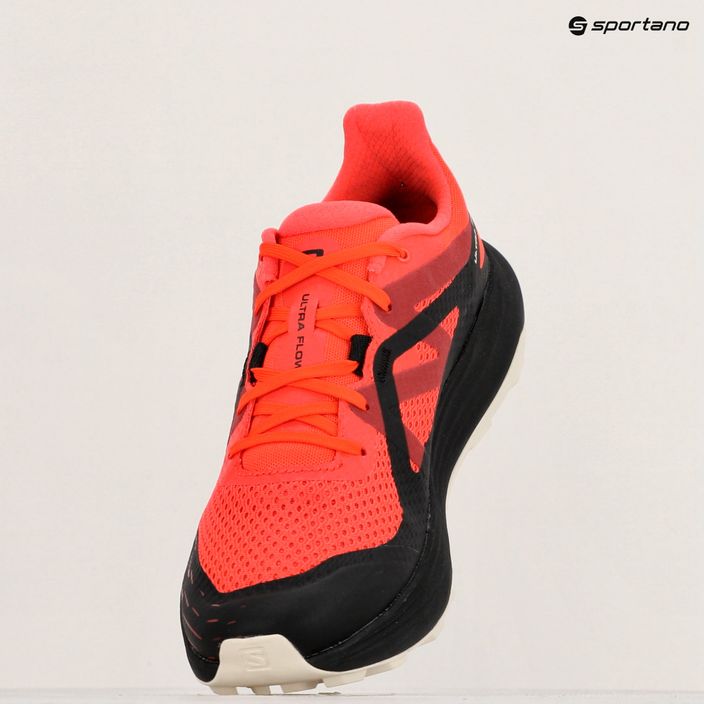 Scarpe da corsa Salomon Ultra Flow da uomo pomodoro ciliegia/nero/latte di mandorla 9