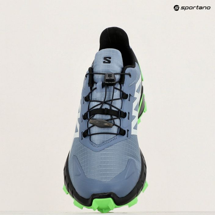 Salomon Supercross 4 scarpe da corsa da uomo flint stone/nero/geco verde 12