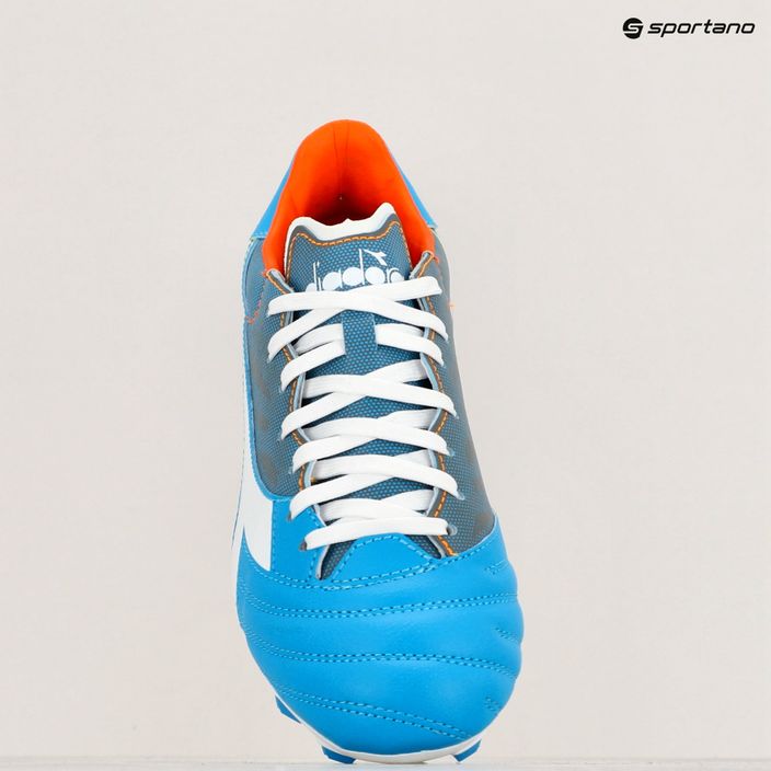 Scarpe da calcio Diadora Brasil Elite Veloce GR LPU uomo blu fluo/bianco/arancio 16