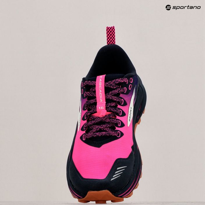 Brooks Cascadia 16 scarpe da corsa da donna peacoat/rosa/biscotto 10