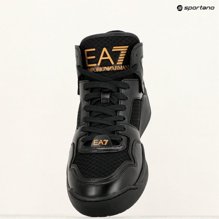 EA7 Emporio Armani Basket Mid scarpe triple nero/oro 9