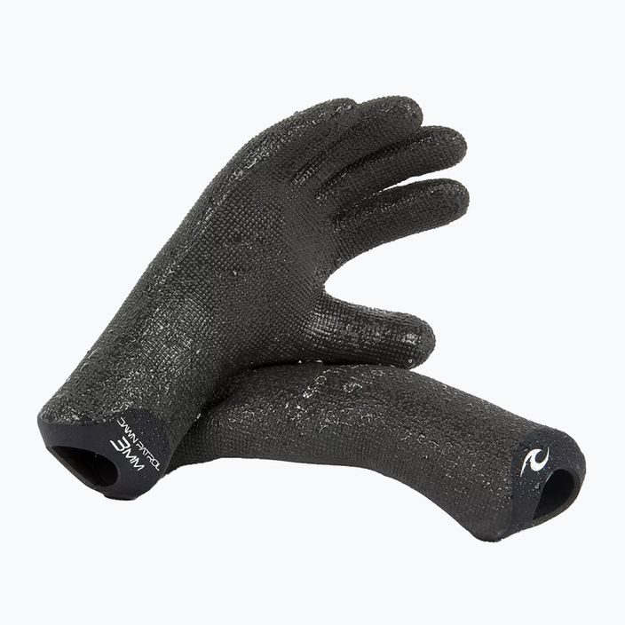 Rip Curl Dawn Patrol 2 mm nero guanti in neoprene per bambini 5