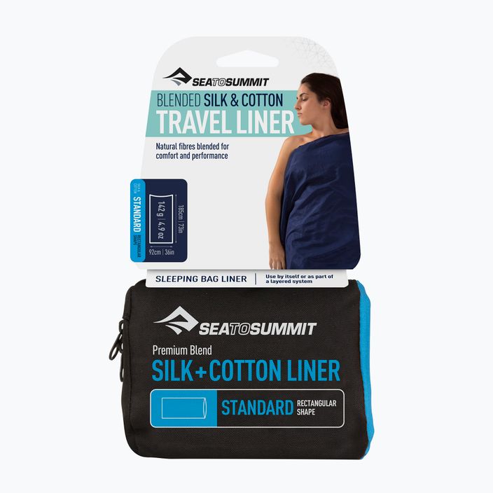 Inserto per sacco a pelo in schiuma di mare Sea to Summit Silk/Cotton Standard 2