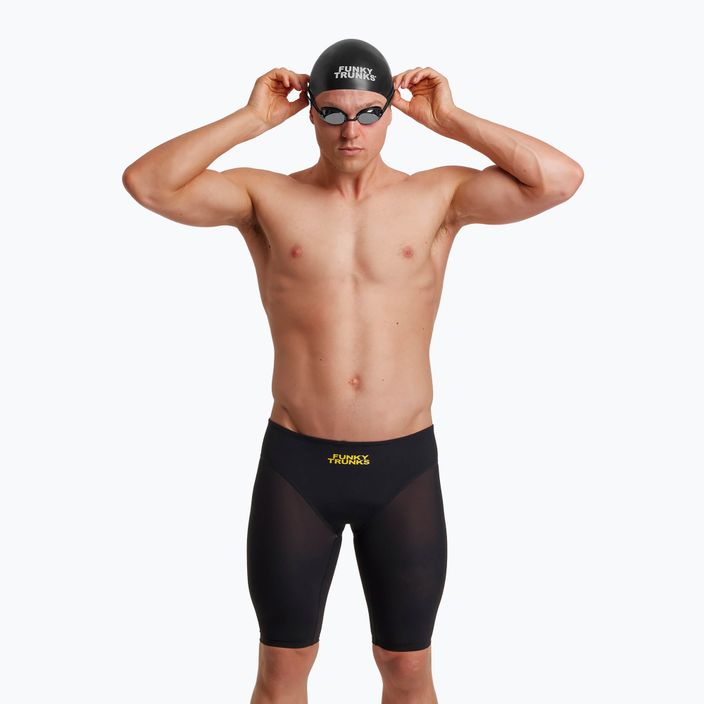 Uomo nuoto jammers Funky Trunks Apex Viper attacco nero 7