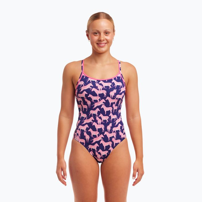 Costume intero da donna Funkita Diamond Back One Piece a strisce dolci 5