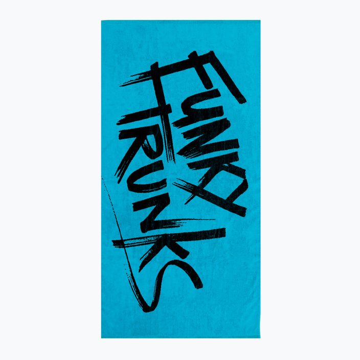 Funky Trunks Asciugamano in cotone jacquard etichettato blu 4