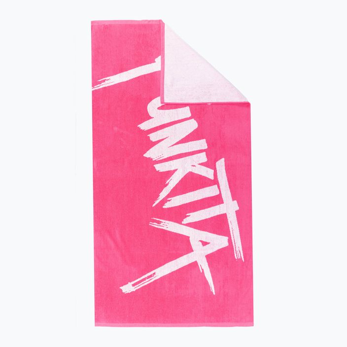 Asciugamano Funkita in cotone jacquard etichettato rosa