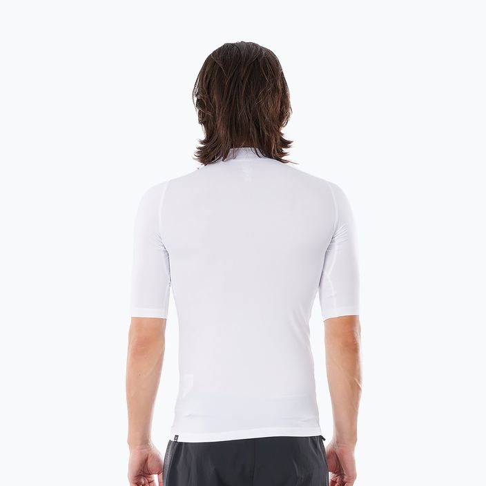 Camicia da bagno Rip Curl Corps SSL UV da uomo, bianco 2