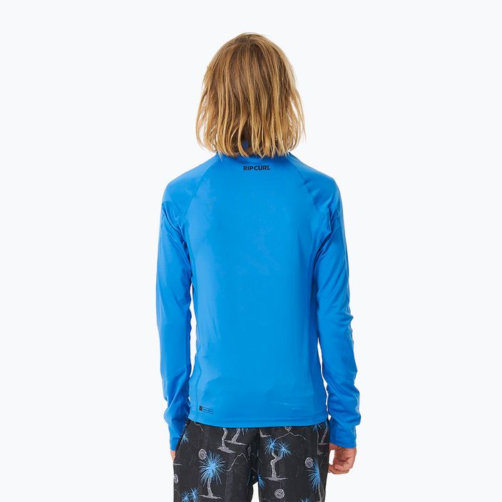 Rip Curl Lycra Brand Wave UPF blue gum manica lunga da nuoto per bambini 3