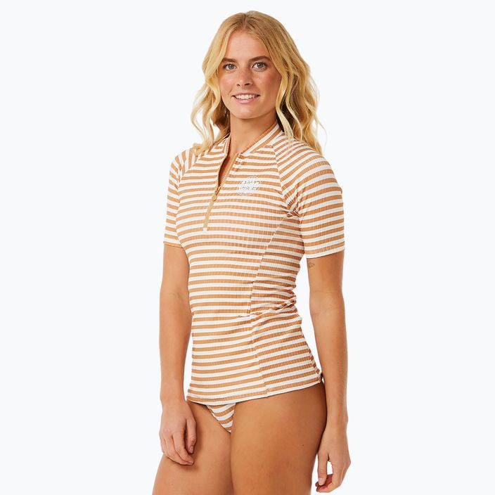 Camicia da bagno Rip Curl Premium Surf Upf S/S donna marrone chiaro 3