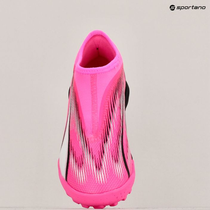 PUMA Ultra Match LL TT + Mid Jr scarpe da calcio rosa veleno/puma bianco/puma nero per bambini 15