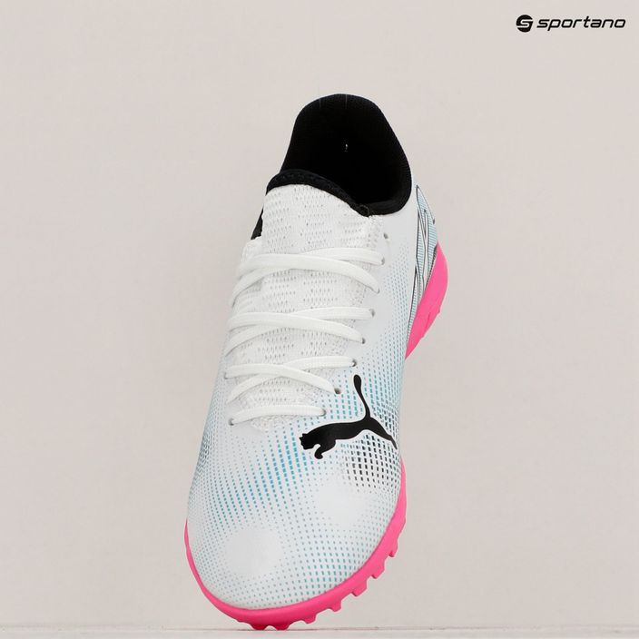 PUMA Future 7 Play TT scarpe da calcio per bambini puma bianco/puma nero/rosa 10