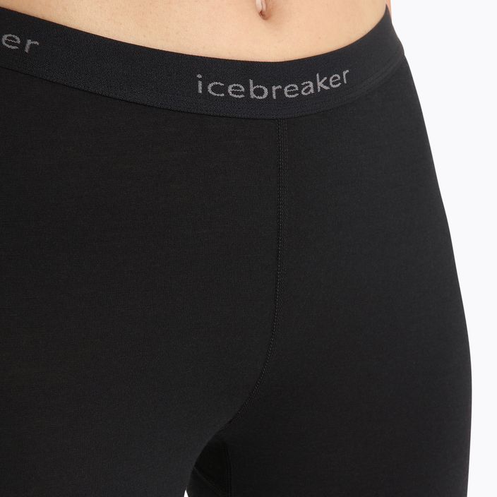 Pantaloni termici da donna icebreaker 200 Oasis nero 4