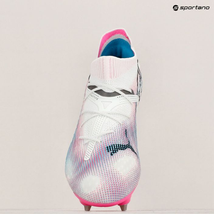 PUMA Future 7 Ultimate MxSG scarpe da calcio puma bianco / puma nero / rosa avvelenato 16