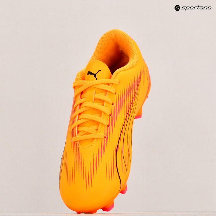 PUMA Ultra Play FG/AG Jr scarpe da calcio bambino sunset glow/puma nero/sun stream 9